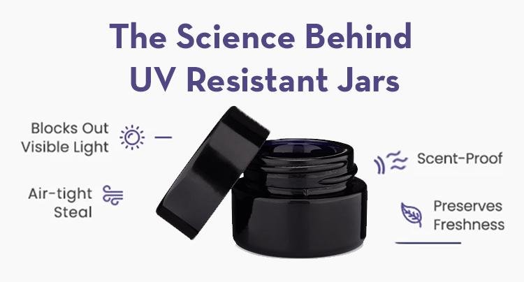 To infinity and beyond with these UV resistant black glass 5 ml jars! On sale now! - Oil Slick