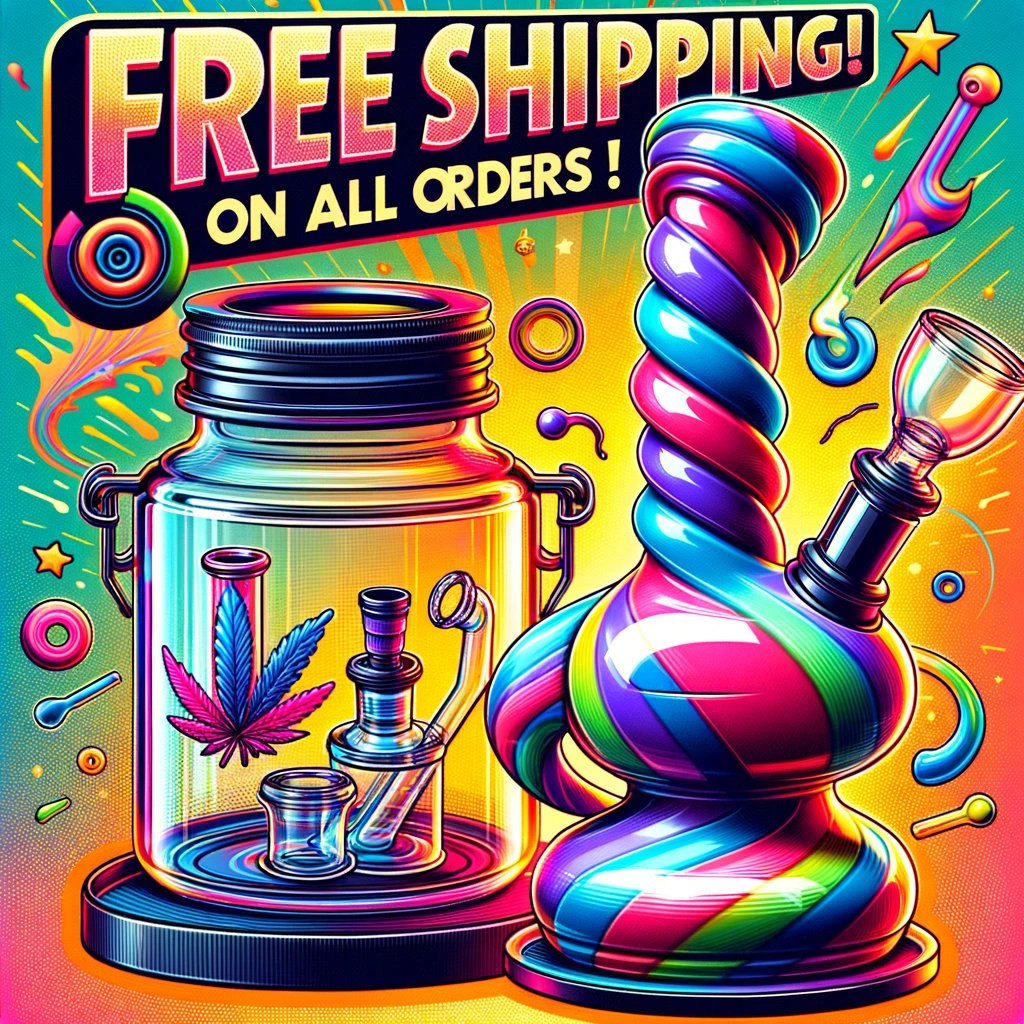 Unlock Free Shipping Nationwide on Cannabis Packaging and Silicone Bongs - Oil Slick