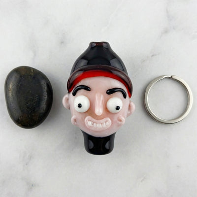 2.5″ Peaselburg Rick & Morty Chillum Pendant – character/made-in-usa - close-up