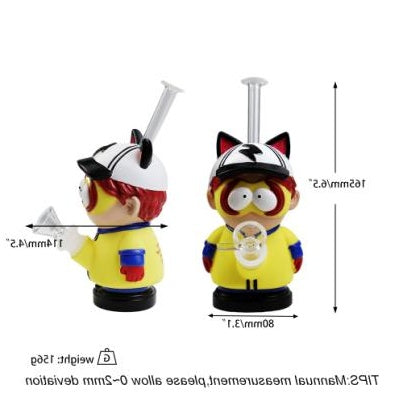 6.5" Hooded Kid Water Pipe | PVC