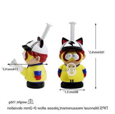 6.5" Hooded Kid Water Pipe | PVC