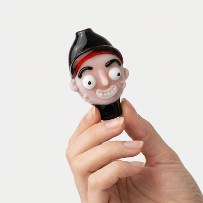 2.5″ Peaselburg Rick & Morty Chillum Pendant – character/made-in-usa - in use