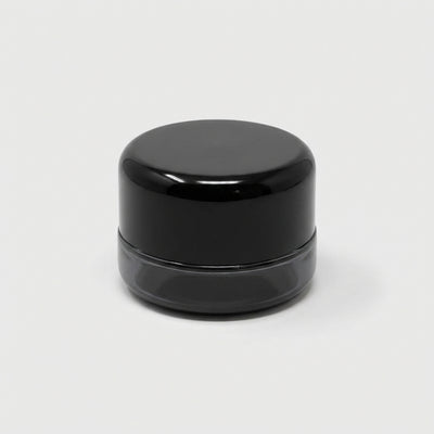 5ml UV Resistant Heavy Bottom Jar with Child Resistant Black Lids