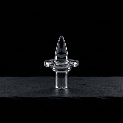 1.5″ QUARTZ TOWER CAP on dark slate surface - Oil Slick Pad