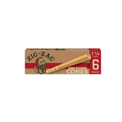 Zig Zag 1 ¼ Size Unbleached Cones Carton