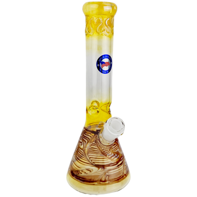 10" Wrap and Rake Fume Beaker - Made in USA (one off) - alternate angle