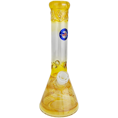10" Wrap and Rake Fume Beaker - Made in USA (one off) - close-up view