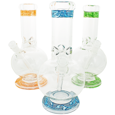 14" Wrap and Rake Venetian Bubble Beaker - Made in USA (one off)