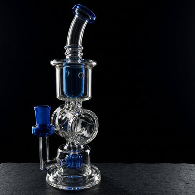 10" Color Accent Barrel Body Incycler on dark slate surface - Oil Slick Pad