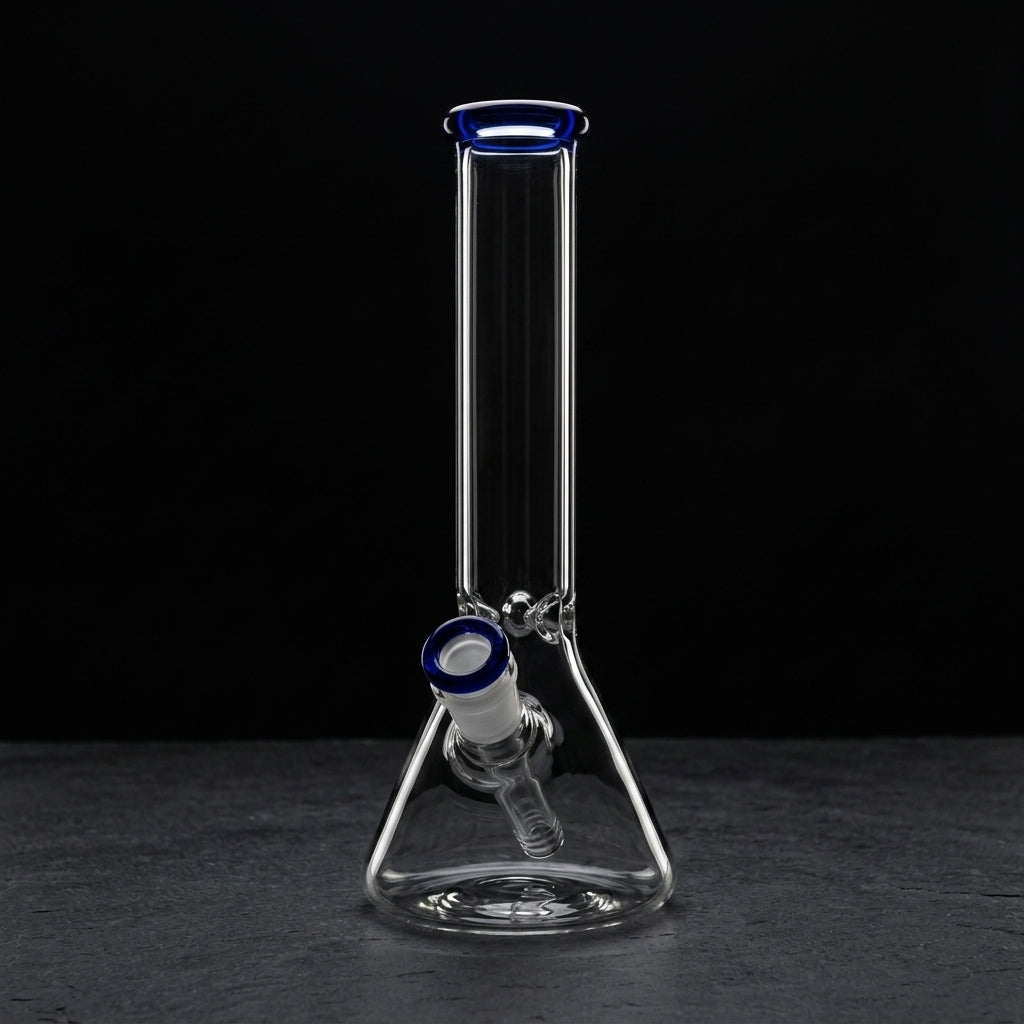10'' Color Lip Beaker on dark slate surface - Oil Slick Pad
