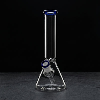 10'' Color Lip Beaker on dark slate surface - Oil Slick Pad