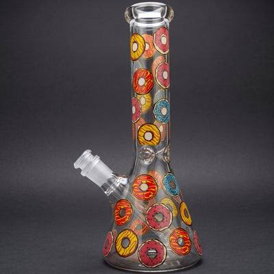 10" Donut Decal Beaker