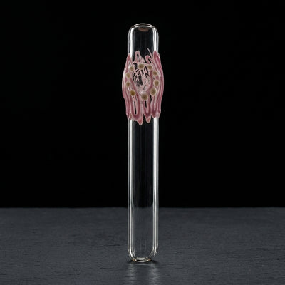10" Element Glass Large Steamroller - Made in USA on dark slate surface - Oil Slick Pad