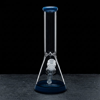 10" Encalmo Base Beaker on dark slate surface - Oil Slick Pad