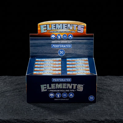 Elements Classic Perforated Rollup Tips 50bx — Oil Slick editorial product photo