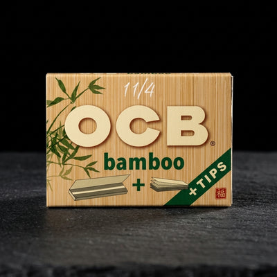 OCB Bamboo 1 ¼  Papers + Tips — Oil Slick editorial product photo