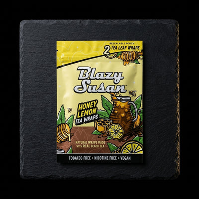 Blazy Susan Wraps – Honey Lemon Tea Leaf Wraps — Oil Slick editorial product photo