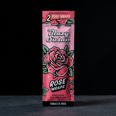 Blazy Susan Wraps – Rose Wrap, Natural/Unflavored — Oil Slick editorial product photo
