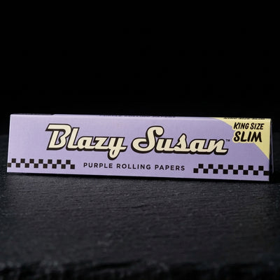 Blazy Susan Purple Rolling Papers – King Size Slim — Oil Slick editorial product photo