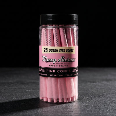 Blazy Susan Pink Paper Cones – Queen Size 25ct — Oil Slick editorial product photo