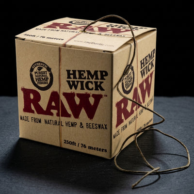 RAW 250FT Hempwick Ball European Edition 1PC — Oil Slick editorial product photo