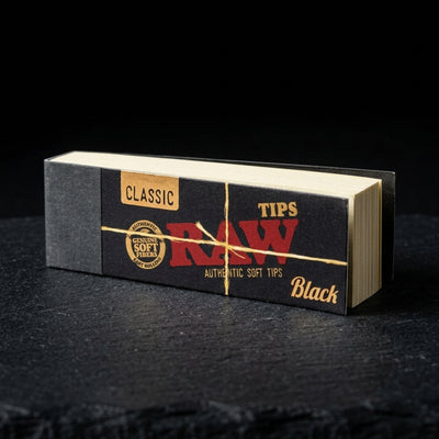 RAW Black Classic Tips — Oil Slick editorial product photo