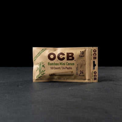 OCB Bamboo Mini Cones - 10 Count / 24 Packs — Oil Slick editorial product photo
