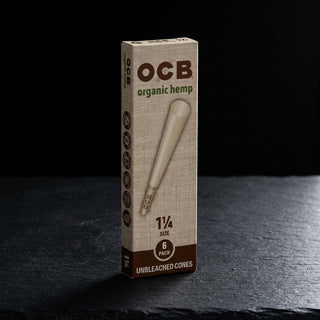 OCB Organic Hemp 1 ¼ Cones - 6 Count / 24 Packs