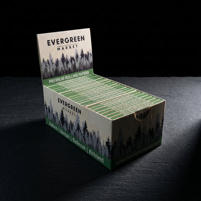 CUSTOM 1 ¼ Rolling Papers & Crutches w/ Magnet — Oil Slick editorial product photo