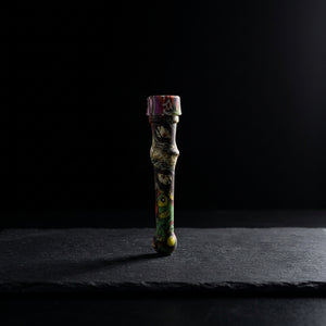 4.5" Silicone Decal Nectar Straw w/ Titanium Tip - main product photo