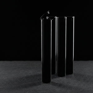 116mm Child-Resistant Pop Top Tubes - Opaque Black Pre-Roll Packaging - hero shot