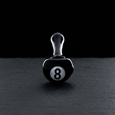 4" Black 8 Ball Hand Pipe - main product photo