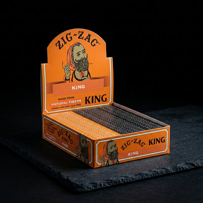 Zig Zag King Size Rolling Papers — Oil Slick editorial product photo