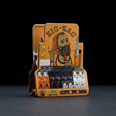 Clipper Lighters CKJ11 Jet Zig Zag BW - Tray