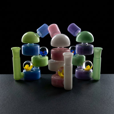 5.5" Two-Tone Stacked Puck Flower Implosion Rig (one off) - main product photo