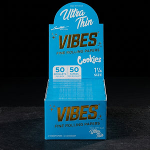 VIBES x Cookies 1.25" Ultra Thin - 50 / 50 Display Box - Blue — Oil Slick editorial product photo