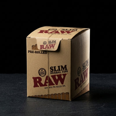 RAW Pre-Rolled 21pk Slim Tips 20bx - main product photo