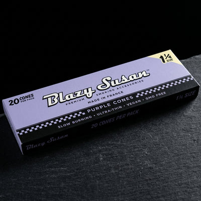 Blazy Susan Purple Paper Cones - 78mm (1 ¼) 20CT — Oil Slick editorial product photo