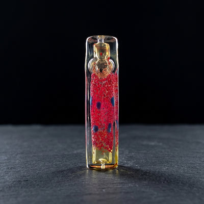 4" Square Glass Hand Pipe - main product photo