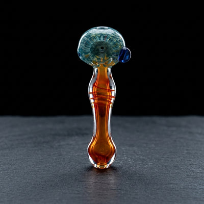 4.5" Fume Frit Head Glass Hand Pipe - main product photo