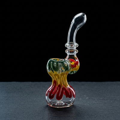6" Double Maria Rasta Scribble Bubbler