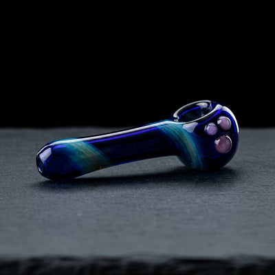 4" Phil Cobalt Fume Hand Pipe - Made in USA - main product photo