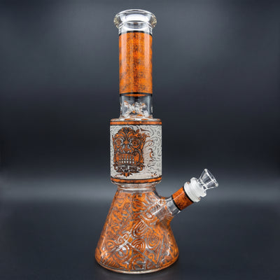 11″ Tribal Decal Showerhead Mini Beaker