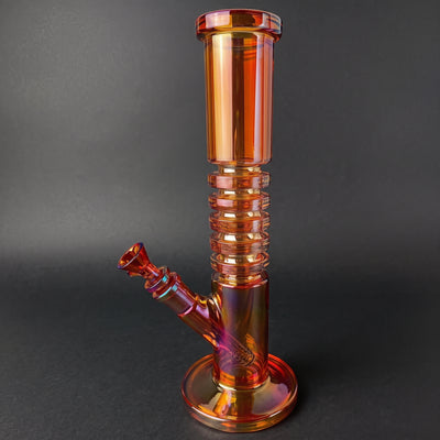 12" Iridescent Ribbed Straight Tube