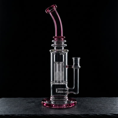 12" Monark Grid Perc Incycler on dark slate surface - Oil Slick Pad