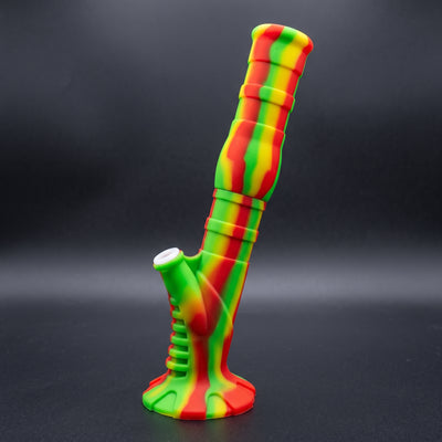 13" Silicone Bent Breakaway Straight Suction Bong