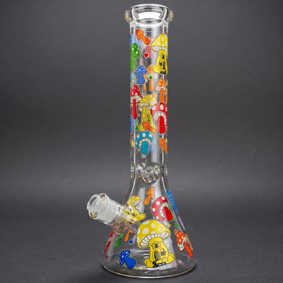 14″ 7mm Pineapple Mushroom Mix Decal Beaker