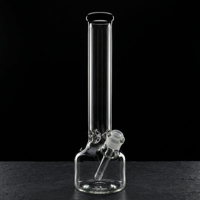14" Encore Henny Base Beaker on dark slate surface - Oil Slick Pad