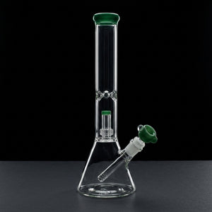 14" Encore Showerhead Beaker on dark slate surface - Oil Slick Pad