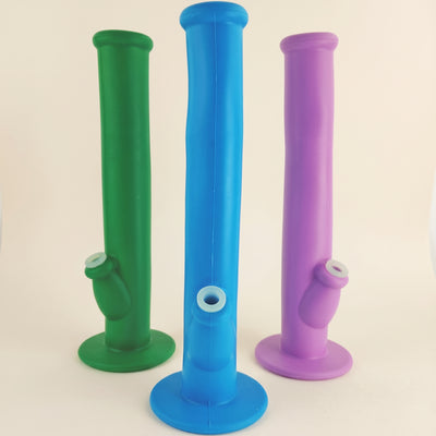 14" Solid Color Silicone Straight, light background